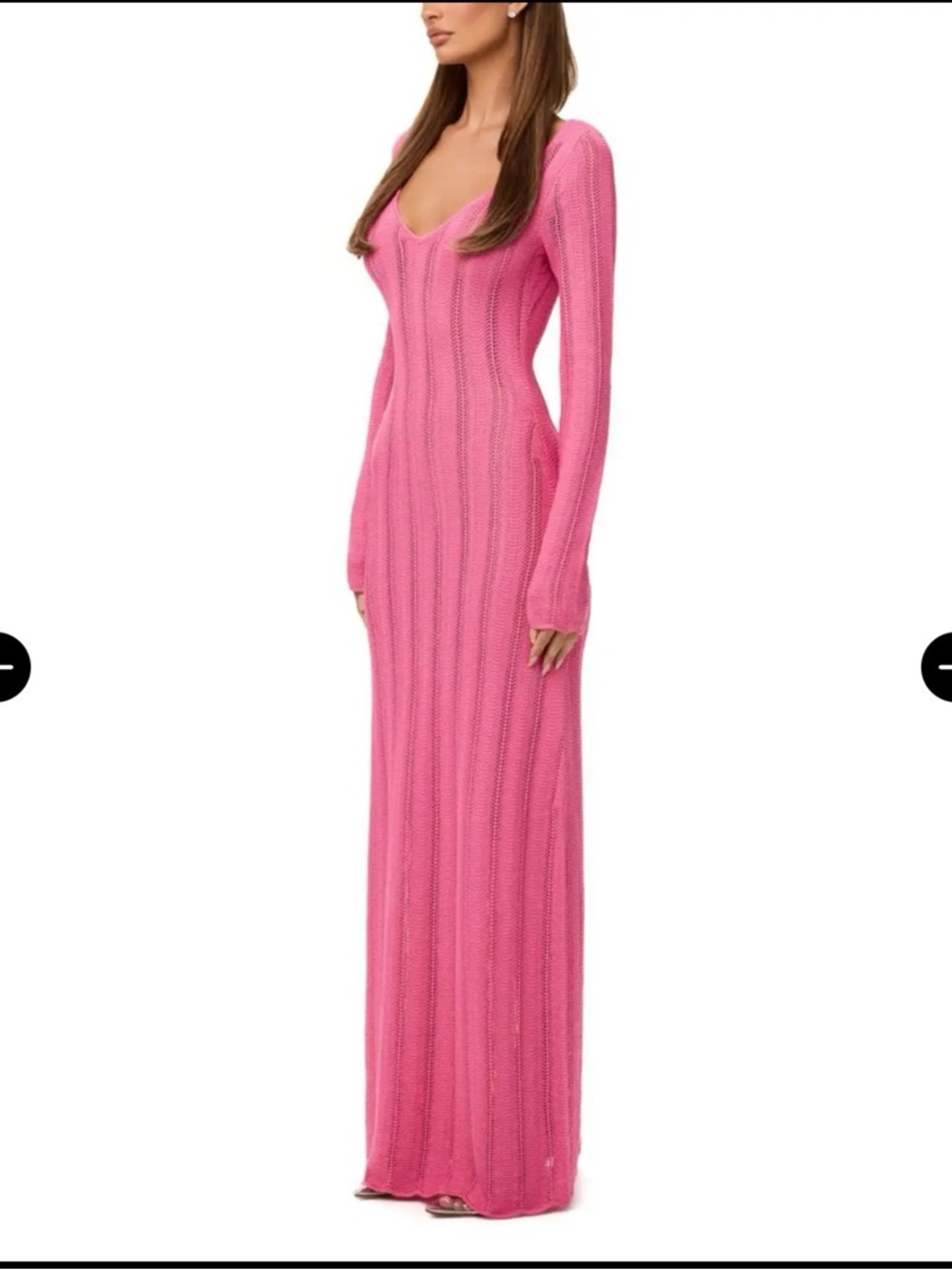 Naked Wardrobe Long Sleeve Knit Maxi Dress - Picture 4 of 11